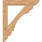 Ekena Millwork Olympic Slat Smooth Bracket w/ Offset Brace, Western Red Cedar, 7 1/2"W x 42"D x 48"H BKT0806X42X48OLY06SWR - alternate 4